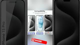 NEW'C 3-Pack Tempered Glass Screen Protector for iPhone 16/15/15 Pro