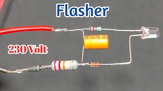 How to make Flasher  230V Supply | | Diac DB3 | | Simple electronics Circuits | | #mimoelectronics