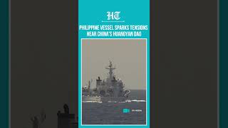 South China Sea: Chinese Coast Guard Confronts Philippine Vessel Near Huangyan Dao | #shorts