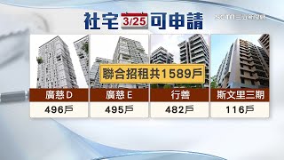 房租最低只要8000元！台北市1589戶「社會住宅」今開放申請抽籤　租屋族「符合這些條件」快衝｜房地產新聞｜三立iNEWS｜訂閱@money_setn看更多 財經新聞