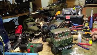 WPL B24 GAZ 66 rocket transporter part 2 cab modification.