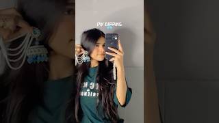 DIY EARRING 🩵🩵#diy #handmade #craft #trending #subscribe #like #shortvideo #viralvideo #newvideo