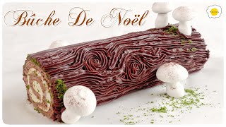 Christmas Chocolate Vanilla Yule Log Recipe Bûche de Noël