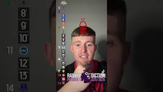 Premier league 25/26 predictions! #premierleague #football #soccer #EPL #eplnews