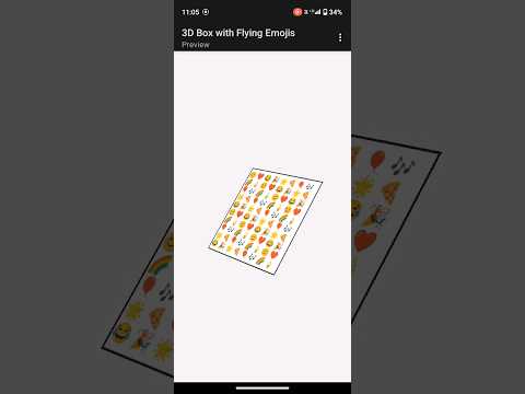 Mesmerizing 3D Box of Flying Emojis: A Visual Delight #html #css#javascript#viralvideo#youtubeshorts