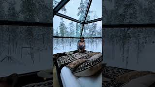 Wi-Fi, work, cabin, nothing else 😊 #lapland #snow #cabin #cozycabin #finland