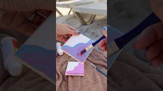 Summer beach DIY painting!!