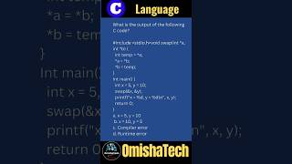 C programming | pointer Mcqs #shorts #viral #omishatech #cprogramming #pointer