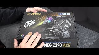 MSI MEG Z390 ACE Unboxing & Intel 9000 CPU Discussion