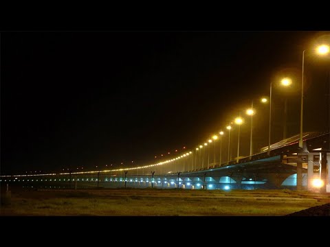 Passing Jamuna Bridge.. View from Bus