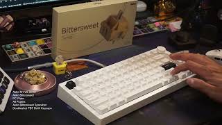 Thockiest Tactiles Ever!  DEEP and Quiet.  Akko Bittersweet Switch Soundtest in M1 V5