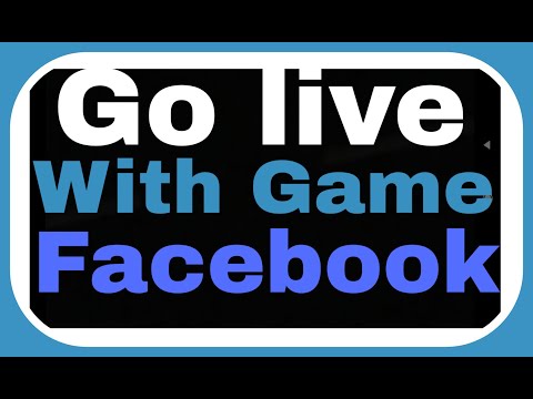 How to Go live with your favourite game on Facebook ???