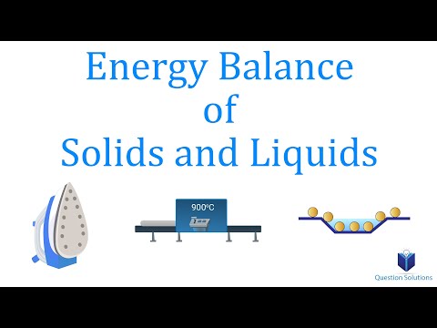 Energy Balance of Solids and Liquids | Thermodynamics | (Solved Examples)