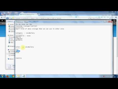 Drupal Taxonomy tutorials