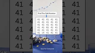 Find The Math Odd  #quiz #mathexam #maths #odd #riddles