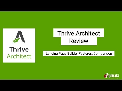Thrive Architect Review - Landing Page Builder Review (2018)