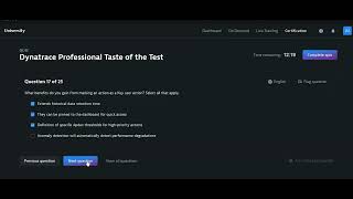 Dynatrace Professional Taste 100% passed
