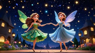 Three Glittery Fairies Fly Through Air | Magical Rhyme for Kids | Fantasy Nursery Rhymes and Songs