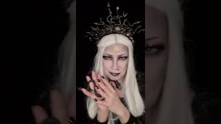 New version of Medusa. The Tiara is my own diy #eldergoth #gothyoutuber #goth #medusa
