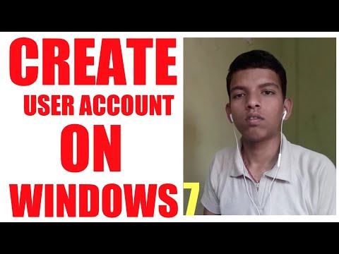 How To Create User Account On Windows 7