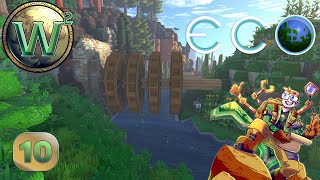 Eco 11 Solo - Roads & Waterwheels & Iron Concentrate - Let's Play, Stream - Episode 10