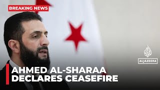 Syria’s president announces ‘immediate and comprehensive’ ceasefire