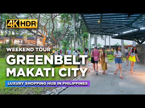 See The RICH Side of the Philippines | GREENBELT MAKATI CITY Weekend Tour in 2024【4K HDR】