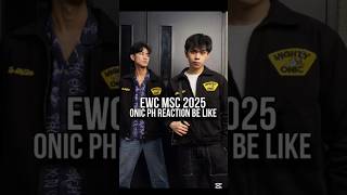 ONIC PH reaction to MSC 2025 Group Draws💀 #mlbb #shorts