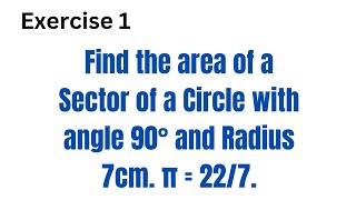 Math Class: Area of a Sector of a Circle #areaofsector