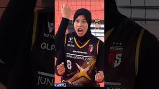 Double spike megawati | crazy finishing #volleyball #megawati #volicantik #redsparks