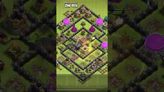 TH7 BEST ATTACK STRATEGY FOR DEFEAT TH8 BASES 🤯😱 #clashofclans #coc #judo #supercell