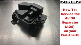 AOS (AIR/OIL SEPARATOR) SERVICE on your Fiat 500 Abarth (or any 1.4l turbo engine) - HOW TO!