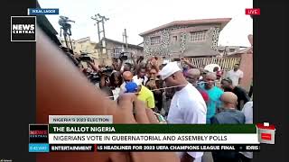 Lagos State Labour Party Candidate, Gbadebo Rhodes-Vivour, Casts His Vote