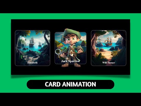 Animated Card Hover Effects Using Only HTML CSS