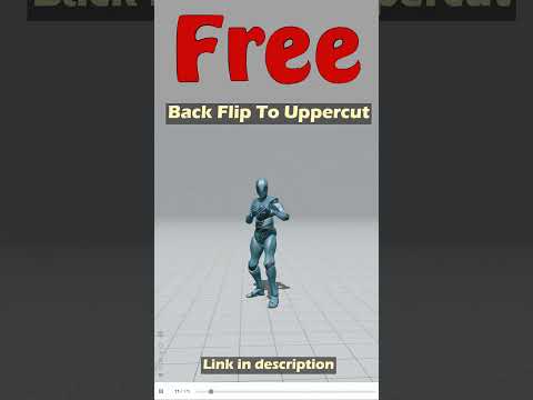 Back Flip To Uppercut. Free Mixamo animation for Daz Studio's Genesis 9