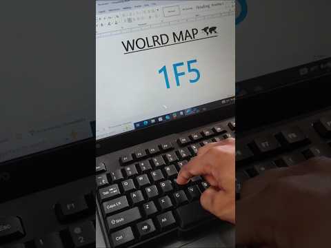 World map in ms word shortcut key | #msword #map #shorts