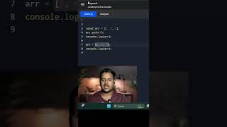 referance change not allowed with const in javascript #7 #javascript #interview