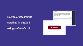 How to create infinite scrolling in Vue.js 3 using vInfiniteScroll
