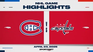 NHL Game 2 Highlights | Capitals vs. Canadiens - April 23, 2025