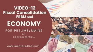 Economy for Prelims/Mains: Video 12- Fiscal consolidation & FRBM act