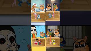 POV Don’t Get Poked Challenge: Police Pinki vd Tung Tung Tung / Who win? #brainrot #sprunki