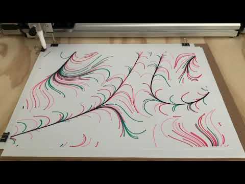 PLOTTER TIME: Simplex noise in three colors (AxiDraw V3)