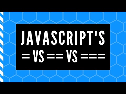 Difference between the =,  == and ===