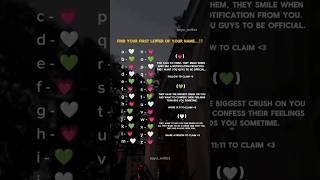 💌 Find Your First Letter & Reveal Their Feelings for You 💖  #LoveSecrets #shorts #love