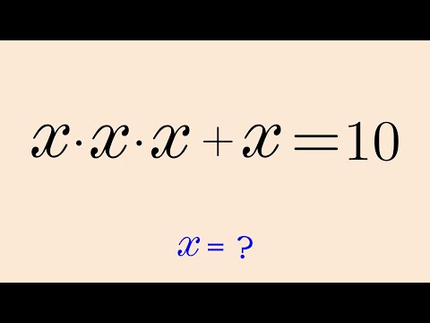 A Nice Cubic Equation | Maths Olympiad