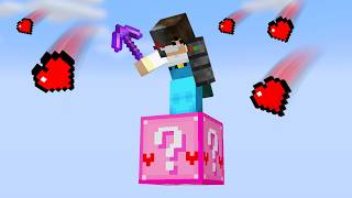 Minecraft, But It's On 1 Pink Lucky Block