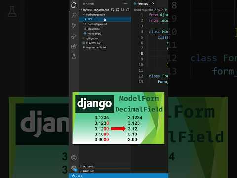 How to Drop Trailing 0s for Front-End Display in Django Modelform DecimalFields #shorts #django #web