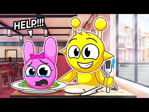Simon enjoys a great meal at a restaurant in roblox