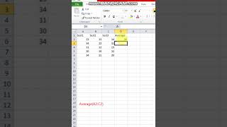 Average formula  #exceltips #computer gyan