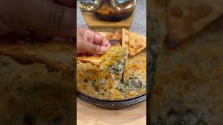 Vegan parm crusted spinach dip🤤 #cooking #recipe #foodie #food #easyrecipe #spinachdip #spinach